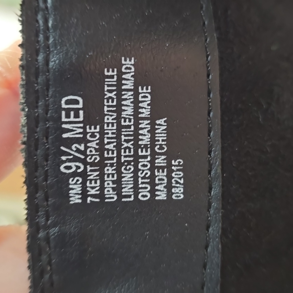 {Kenneth Cole} Reaction Kent Space Bucklr Leather Tall Boots - Black - 9.5 - Picture 12 of 12